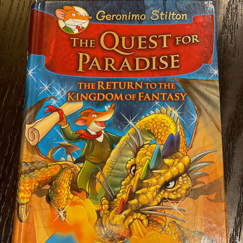 Geronimo Stilton The Quest for Paradise (Hard Cover, Like new)